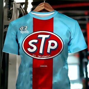 New Men's STP Print Striped T-Shirt (XL/42)